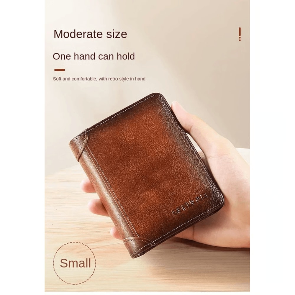 Premium RFID Trifold Wallet For Men Secure Slim Stylish 16