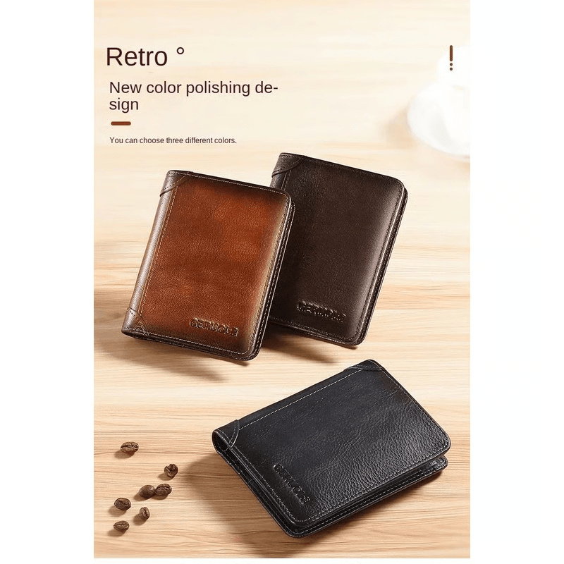 Premium RFID Trifold Wallet For Men Secure Slim Stylish 17