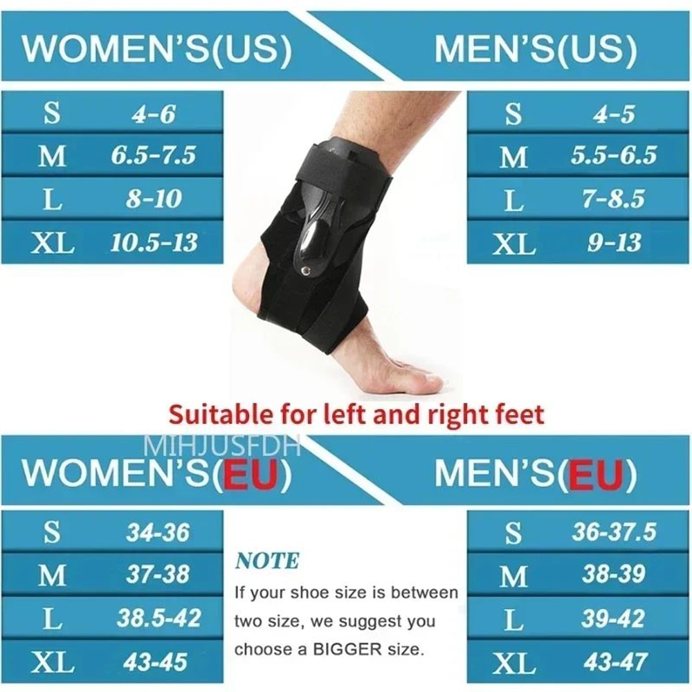 StabiliStep Ankle Brace With Side Stabilizers Adjustable Sprain Support Tendonitis Recovery Splin 5