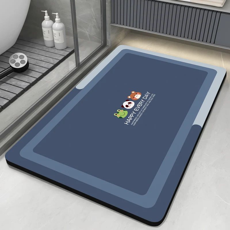 AquaStone QuickDry Diatomite Bath Mat Absorbent AntiSlip Bathroom Floor Rug 1