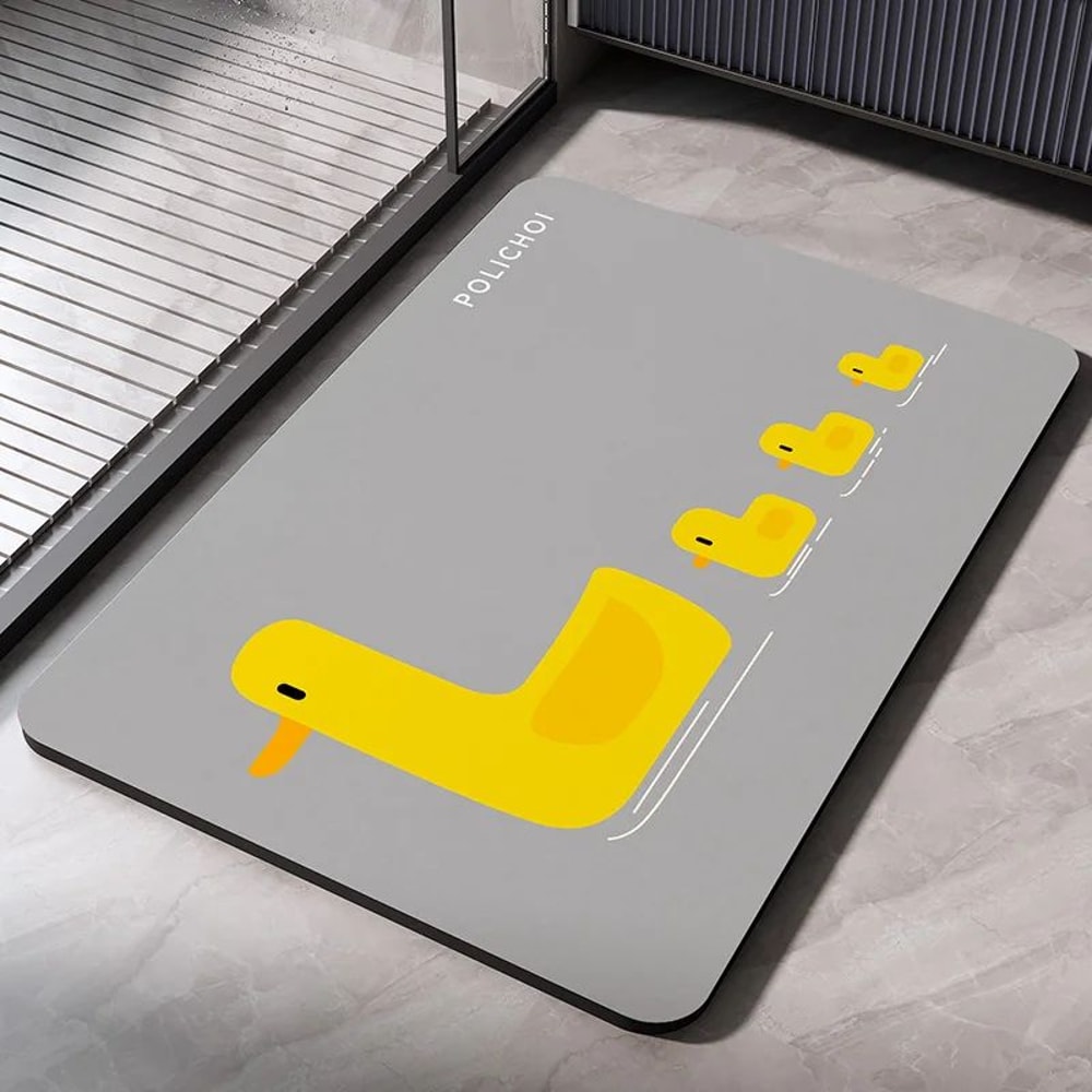 AquaStone QuickDry Diatomite Bath Mat Absorbent AntiSlip Bathroom Floor Rug 18