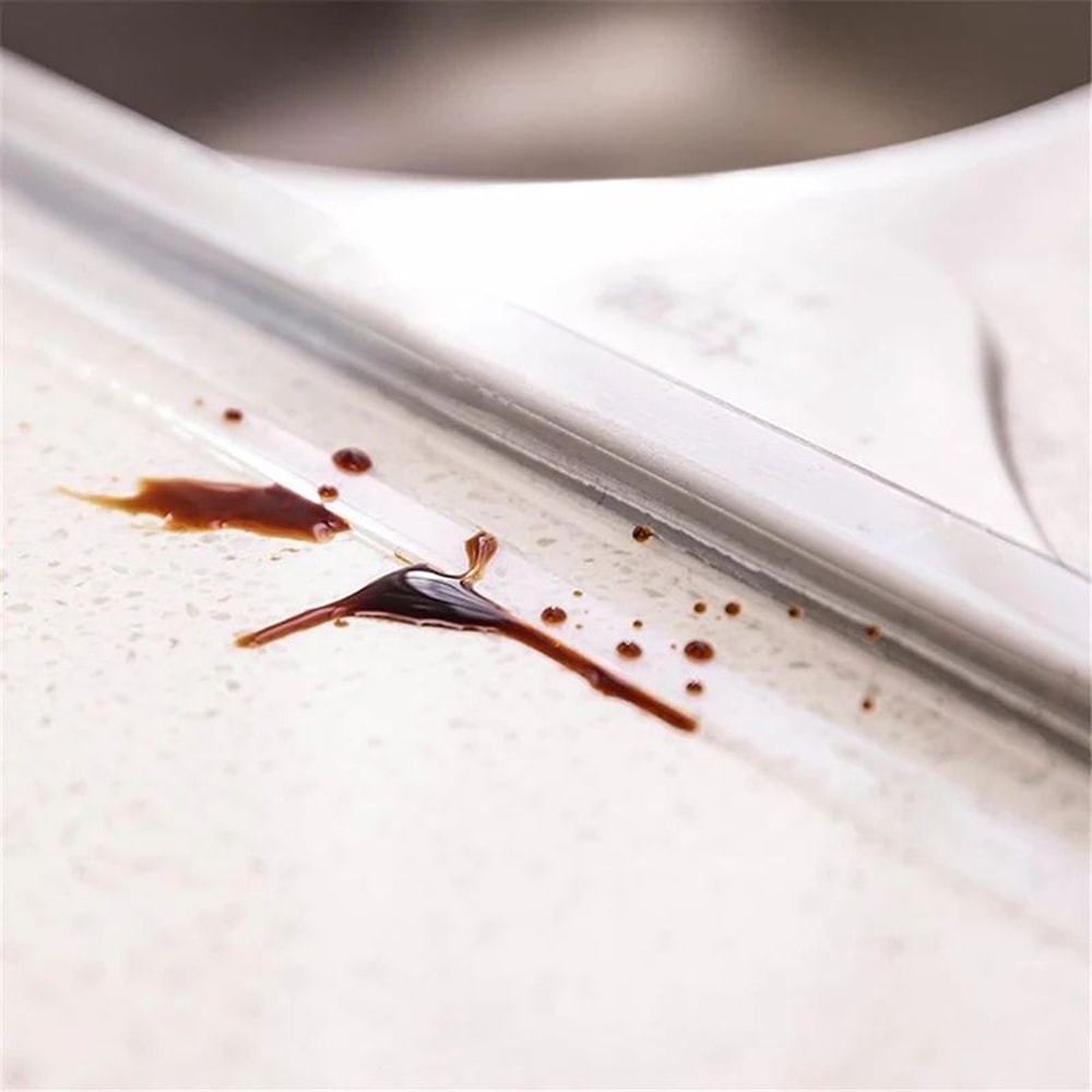 SealGuard Clear Waterproof Caulking Tape Transparent SelfAdhesive Gap Sealing Strip For Kitchen B 1