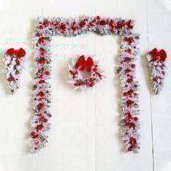premium christmas wreath for front door & garden | durable holiday garland for home decor