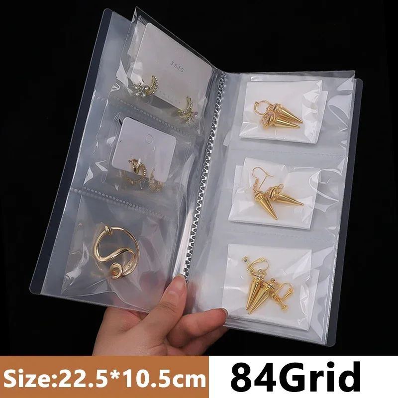 ClearView AntiOxidation Jewelry Storage Album Organizer Book With Zipper Transparent Necklace Brac 8