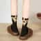 ALLTOOALL Cute 3D Cat Ball MidCalf Socks Korean Style Funny Womens Crew Socks 9