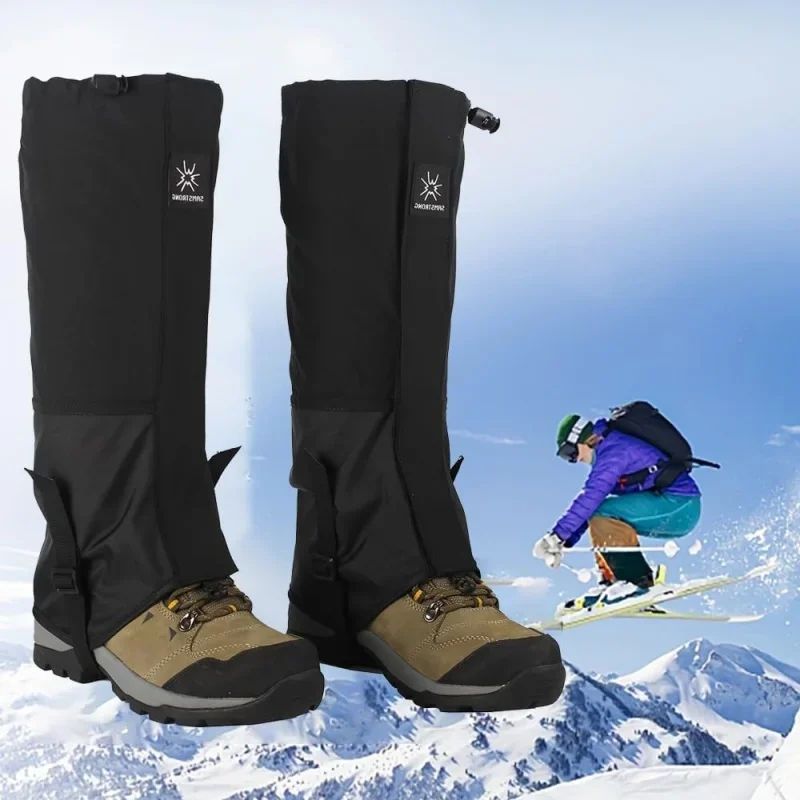 Waterproof Oxford Long Tube Leg Gaiters Reusable Rain Snow Pants Covers For Hiking Skiing Cyclin 1