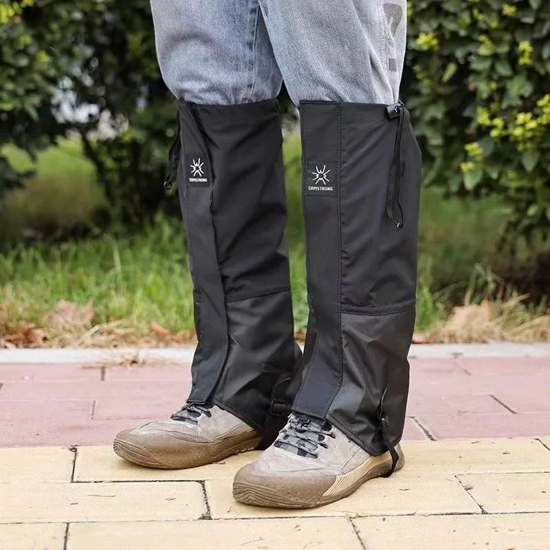 Waterproof Oxford Long Tube Leg Gaiters Reusable Rain Snow Pants Covers For Hiking Skiing Cyclin 3