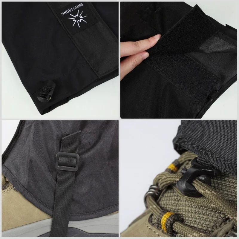 Waterproof Oxford Long Tube Leg Gaiters Reusable Rain Snow Pants Covers For Hiking Skiing Cyclin 5