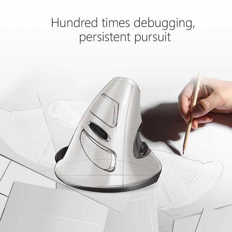 Delux M618BU Wired Ergonomic Vertical Mouse 1600 DPI 6 Button Optical RightHand Mouse With Wrist R 5