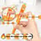 4pcs MultiExpression Radish Gel Pens Cute Black Ink Novelty Stationery For Easter Gifts Party Fav 2