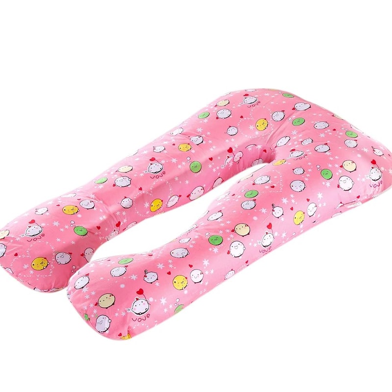 UShape Maternity Pillow Case Pure Cotton Multifunction Pregnancy Body Pillow Cover 276 X 512 In 6