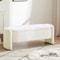 Modern Lamb Fleece Storage Ottoman Bench 47in Upholstered Bedroom Living Room Storage Seat 6