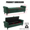 63in Tufted Storage Ottoman Bench Upholstered EndofBed Bench With Hidden Storage Rolled Arms 3