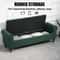 63in Tufted Storage Ottoman Bench Upholstered EndofBed Bench With Hidden Storage Rolled Arms 4