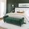 63in Tufted Storage Ottoman Bench Upholstered EndofBed Bench With Hidden Storage Rolled Arms 7