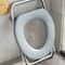 Foldable Stainless Steel Bedside Commode Chair Portable Toilet Chair For Elderly Pregnant Women 0