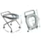 Foldable Stainless Steel Bedside Commode Chair Portable Toilet Chair For Elderly Pregnant Women 2