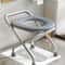 Foldable Stainless Steel Bedside Commode Chair Portable Toilet Chair For Elderly Pregnant Women 3