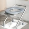Foldable Stainless Steel Bedside Commode Chair Portable Toilet Chair For Elderly Pregnant Women 4