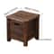 Nordic Solid Wood Storage Stool With Drawer Square Entryway Shoe Bench Bedside Table 5