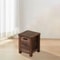 Nordic Solid Wood Storage Stool With Drawer Square Entryway Shoe Bench Bedside Table 8