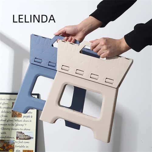 Portable Folding Shower Stool – Waterproof Plastic Travel Footstool for Bathroom, Kitchen & Living Room