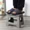 Portable Folding Shower Stool Waterproof Plastic Travel Footstool For Bathroom Kitchen Living Roo 4
