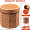 Rustic Tree Stump Folding Storage Ottoman Collapsible Footrest Seat With Hidden Storage 4