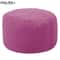 Round Linen Bean Bag Ottoman Filled Pouf Footstool For Living Room Tatami Seating 19
