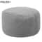 Round Linen Bean Bag Ottoman Filled Pouf Footstool For Living Room Tatami Seating 11
