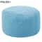 Round Linen Bean Bag Ottoman Filled Pouf Footstool For Living Room Tatami Seating 14
