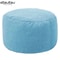 Round Linen Bean Bag Ottoman Filled Pouf Footstool For Living Room Tatami Seating 14