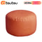 Small Round Faux Leather Bean Bag Ottoman Modern Stuffed Pouf Footrest Floor Seat 0