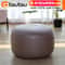 Small Round Faux Leather Bean Bag Ottoman Modern Stuffed Pouf Footrest Floor Seat 5