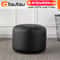 Small Round Faux Leather Bean Bag Ottoman Modern Stuffed Pouf Footrest Floor Seat 7