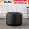 Small Round Faux Leather Bean Bag Ottoman Modern Stuffed Pouf Footrest Floor Seat 7