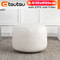 Small Round Faux Leather Bean Bag Ottoman Modern Stuffed Pouf Footrest Floor Seat 11