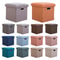 Folding Storage Ottoman Cube Collapsible Footrest Stool With Padded Lid For Living Room Dorm 1