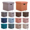Folding Storage Ottoman Cube Collapsible Footrest Stool With Padded Lid For Living Room Dorm 2