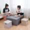 Folding Storage Ottoman Cube Collapsible Footrest Stool With Padded Lid For Living Room Dorm 3
