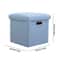 Folding Storage Ottoman Cube Collapsible Footrest Stool With Padded Lid For Living Room Dorm 5
