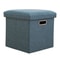 Folding Storage Ottoman Cube Collapsible Footrest Stool With Padded Lid For Living Room Dorm 6