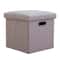 Folding Storage Ottoman Cube Collapsible Footrest Stool With Padded Lid For Living Room Dorm 15