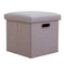 Folding Storage Ottoman Cube Collapsible Footrest Stool With Padded Lid For Living Room Dorm 15