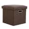 Folding Storage Ottoman Cube Collapsible Footrest Stool With Padded Lid For Living Room Dorm 9
