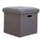 Folding Storage Ottoman Cube Collapsible Footrest Stool With Padded Lid For Living Room Dorm 10