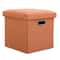 Folding Storage Ottoman Cube Collapsible Footrest Stool With Padded Lid For Living Room Dorm 11