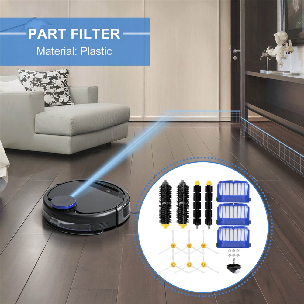 Vacuum Filter Brush Cleaner Replacement Kit For Roomba To Restore Strong Pickup 3