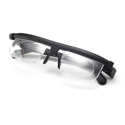 adjustable prescription glasses with dial focus control for near and far clarity