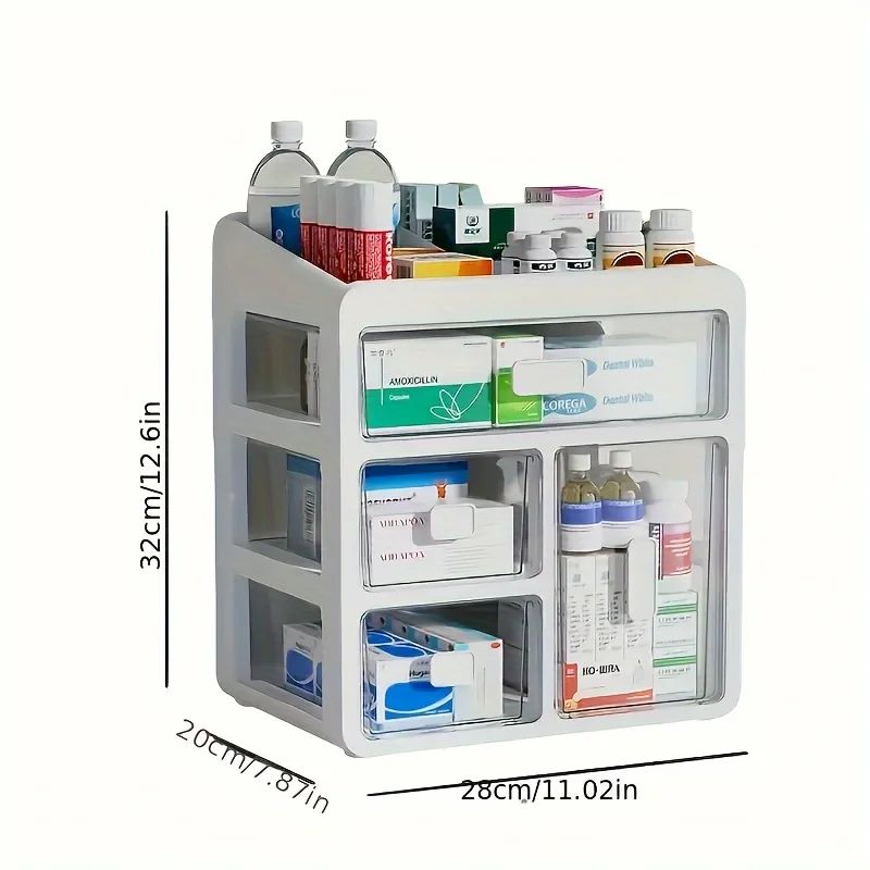 ProGuard MultiLayer Drawer Medicine Storage Cabinet Large Capacity Medical Organizer For Clinics 7